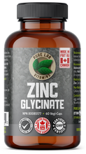 Load image into Gallery viewer, Bottle of Pure Lab Vitamins Zinc Glycinate supplement on a white background