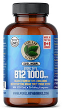 Load image into Gallery viewer, Bottle of Pure Lab Vitamins B12 supplement on a white background