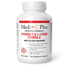 Load image into Gallery viewer, Medi-C Plus Vitamin C & L-Lysine with Calcium Ascorbate (150 veg caps)