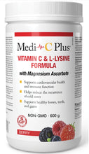 Load image into Gallery viewer, Medi-C Plus Vitamin C & L-Lysine with Magnesium Ascorbate (Berry - 600 gr)