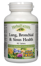Load image into Gallery viewer, HERBAL FACTORS Lung, Bronchial & Sinus Health (90 tabs)