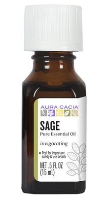 AURA CACIA Sage Essential Oil (15 ml)