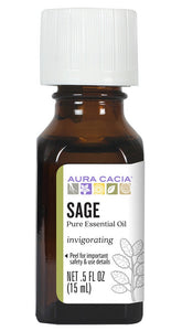 AURA CACIA Sage Essential Oil (15 ml)
