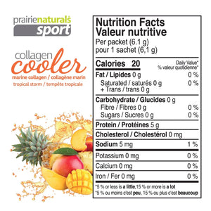 PRAIRIE NATURALS Sport Collagen Cooler (Tropical Storm 15x 6.1g)