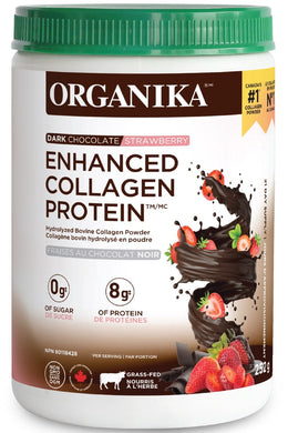 ORGANIKA Enhanced Collagen Protein (Dark Chocolate Strawberry - 252 g)