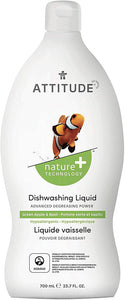 ATTITUDE Dishwash Liquid Green Apple & Basil  (700 ml)