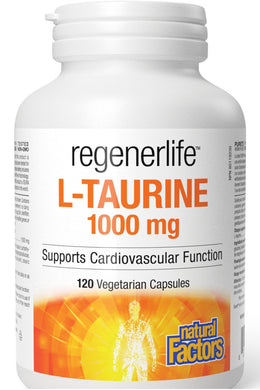 NATURAL FACTORS regenerLife L-Taurine 1000 mg (120 vcaps)
