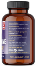 Load image into Gallery viewer, Brown supplement bottle with a blue label on a white background