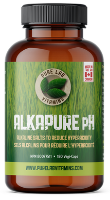 Brown supplement bottle with green label on a white background