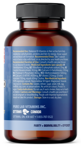 PURE LAB VITAMINS Bioactive B Complex Slow Release (120 veg caps)