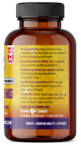 Vitamin supplement bottle with label on a white background