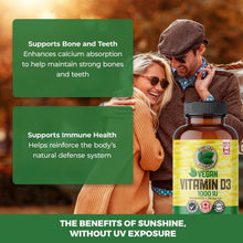 Load image into Gallery viewer, PURE LAB VITAMINS Vegan Vitamin D3 (1000 IU - 240 veg caps)