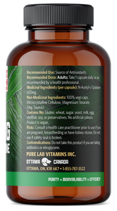 Vitamin supplement bottle with label on a white background