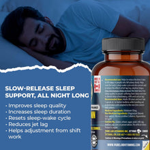 Load image into Gallery viewer, PURE LAB VITAMINS Melatonin Slow Release (10 mg - 60 veg caps)