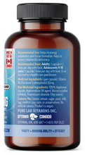 Load image into Gallery viewer, Brown supplement bottle with blue label on a white background