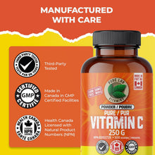 Load image into Gallery viewer, PURE LAB VITAMINS Vitamin C Powder, Corn + Sugar Free (500 mg - 250 g)