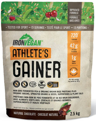 IRON VEGAN Athletes Blend Gainer (Chocolate - 2.5 kg)