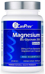 CANPREV Magnesium Gentle Bisglycinate Gentle 200 (60 veg caps)