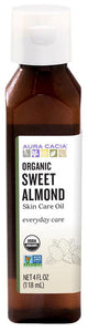 AURA CACIA Organic Sweet Almond Oil  (118 ml)