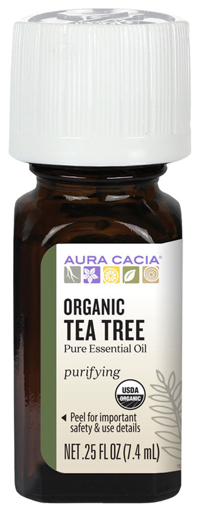 AURA CACIA Tea Tree Organic Essential Oil  (7.4 ml)