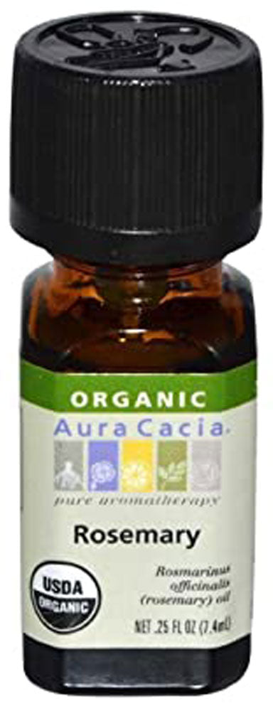 AURA CACIA Rosemary Organic Essential Oil  (7.4 ml)