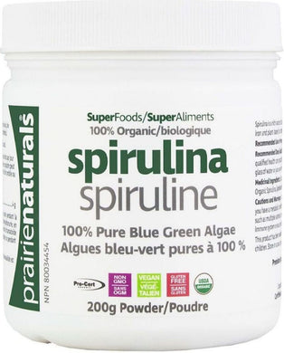PRAIRIE NATURALS Organic Spirulina (200 gr)