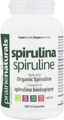 PRAIRIE NATURALS Spirulina (500 mg - 180 veg caps)