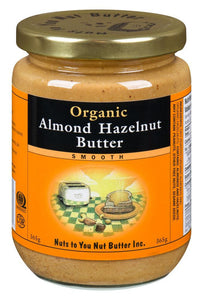 NUTS TO YOU Organic Almond Hazelnut (Smooth - 365 gr)
