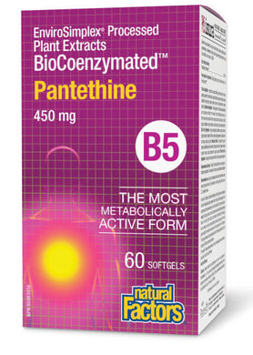 NATURAL FACTORS BioCoenzymated Pantethine B5 (450 mg - 60 sgels)