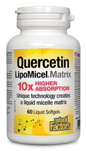 NATURAL FACTORS Quercetin Lipomicel Matrix (60 sgels)
