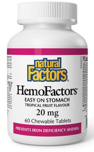 NATURAL FACTORS HemoFactors (20 mg - 60 chew tabs)