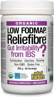 NATURAL FACTORS Low Fodmap Reliefibre™ (Unflavoured - 200 gr)