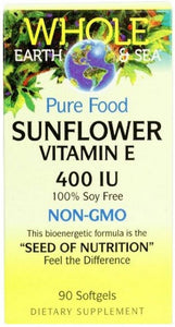 WHOLE EARTH & SEA Sunflower Vitamin E (400 IU - 90 sgels)