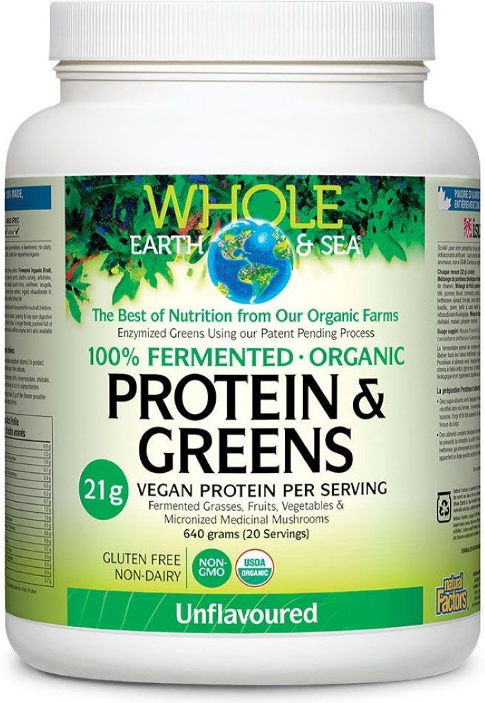 WHOLE EARTH & SEA Organic Protein & Greens (Unflavoured - 640 gr)