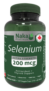 NAKA Platinum Selenium (200 mcg - 150 veg caps)