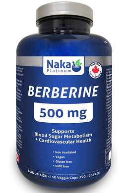 NAKA Platinum Berberine (500 MG - 120 + 30 vcaps)