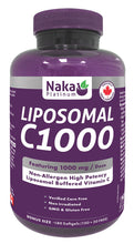 Load image into Gallery viewer, NAKA Platinum Liposomal C1000 (180 sgels)