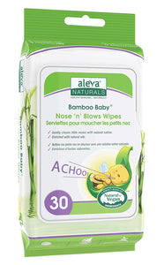 ALEVA NATURALS Bamboo Baby Nose n Blows Wipes (30 pk)