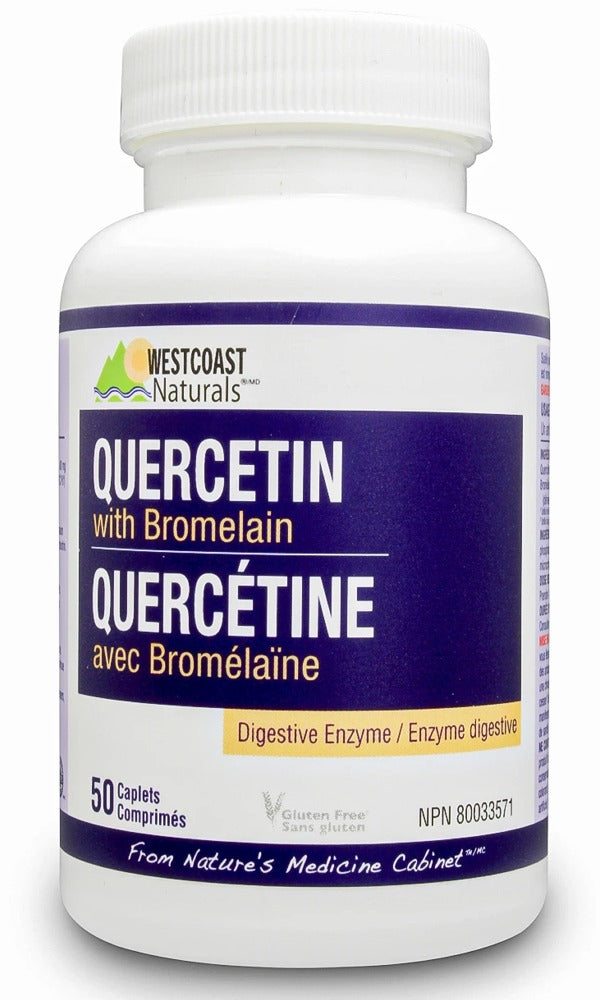 WESTCOAST NATURALS Quercetin with Bromelain (50 caps)