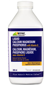 WESTCOAST NATURALS Calcium Magnesium Phosphorus with Vit D (360 ml)