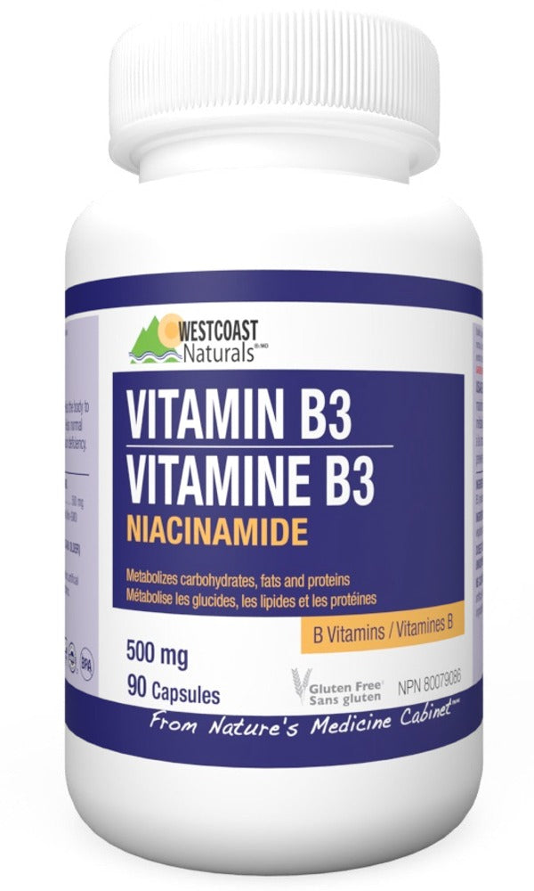 WESTCOAST NATURALS Niacinamide (500 mg - 90 caps)
