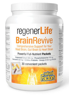 NATURAL FACTORS regenerlife BrainRevive (30 packets)