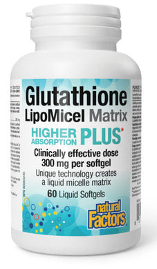 NATURAL FACTORS Glutathione LipoMicel Matrix (60 liquid sgels)