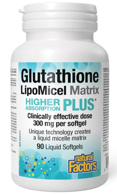 NATURAL FACTORS Glutathione LipoMicel Matrix (90 liquid sgels)