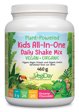 Natural Factors Vegiday Kids All-In-One Daily Shake (Dreamy Chocolate 460 gr)