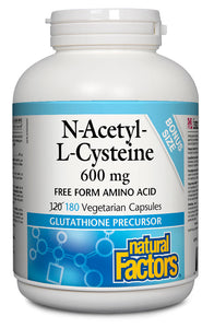 NATURAL FACTORS N-Acetyl-L-Cysteine (600 mg - 180 veg caps)