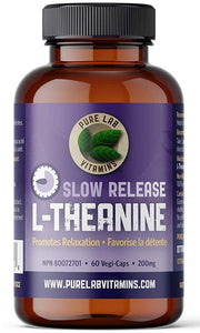 PURE LAB L-Theanine Slow Release (200 mg - 60 veg caps)