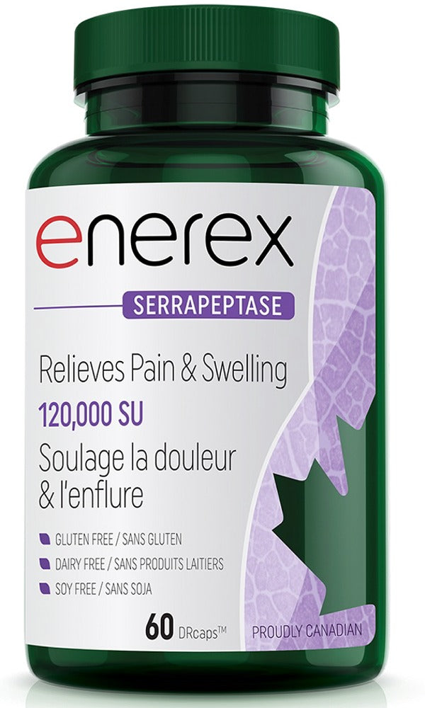 ENEREX Serrapeptase 120,000 SU (60 caps)