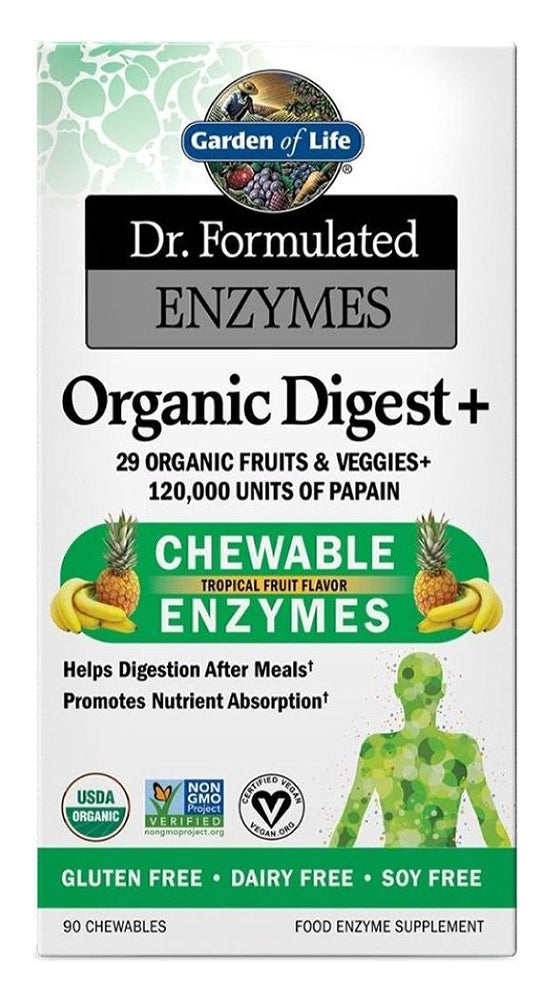 DR FORMULATED Enzymes Organic Digest+ (90 chews)
