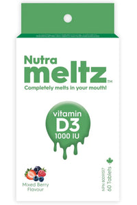 NUTRAMELTZ VITAMIN D3 1000 IU  (60 Melts)